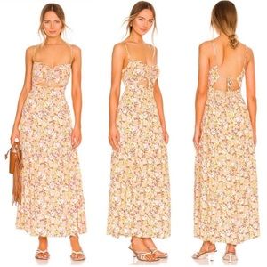 BNWT - LSpace Zuri Dress. Color Orange Floral - Size Large. Fits small/med